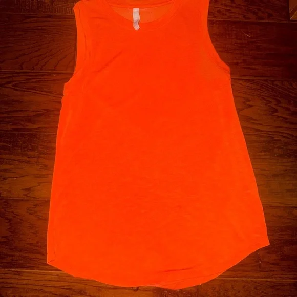 Athleta Orange Sleeveless Tank Top - Picture 2 of 4